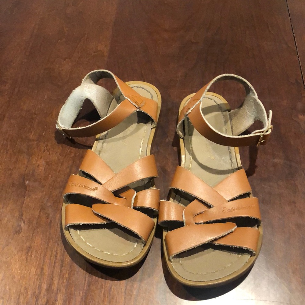 Girls Tan Salt Water Sandals